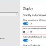 Activa o desactiva los efectos de transparencia en Windows 10 - TechCult