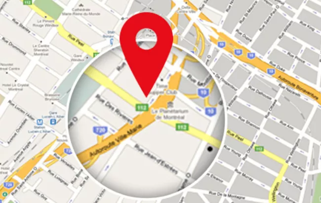 Dispositivo de ubicación de Google Maps